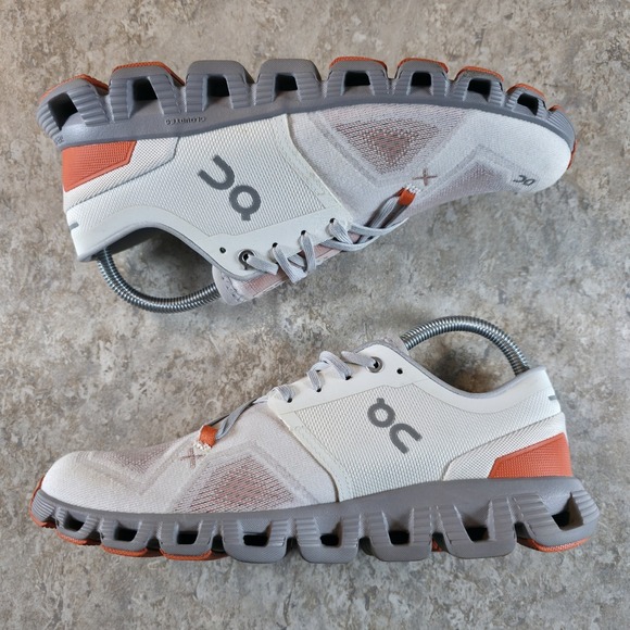 On Cloud Women's X 3 Shoes Size 9 White Orange Running Sneakers *Barely Worn. - Picture 4 of 9